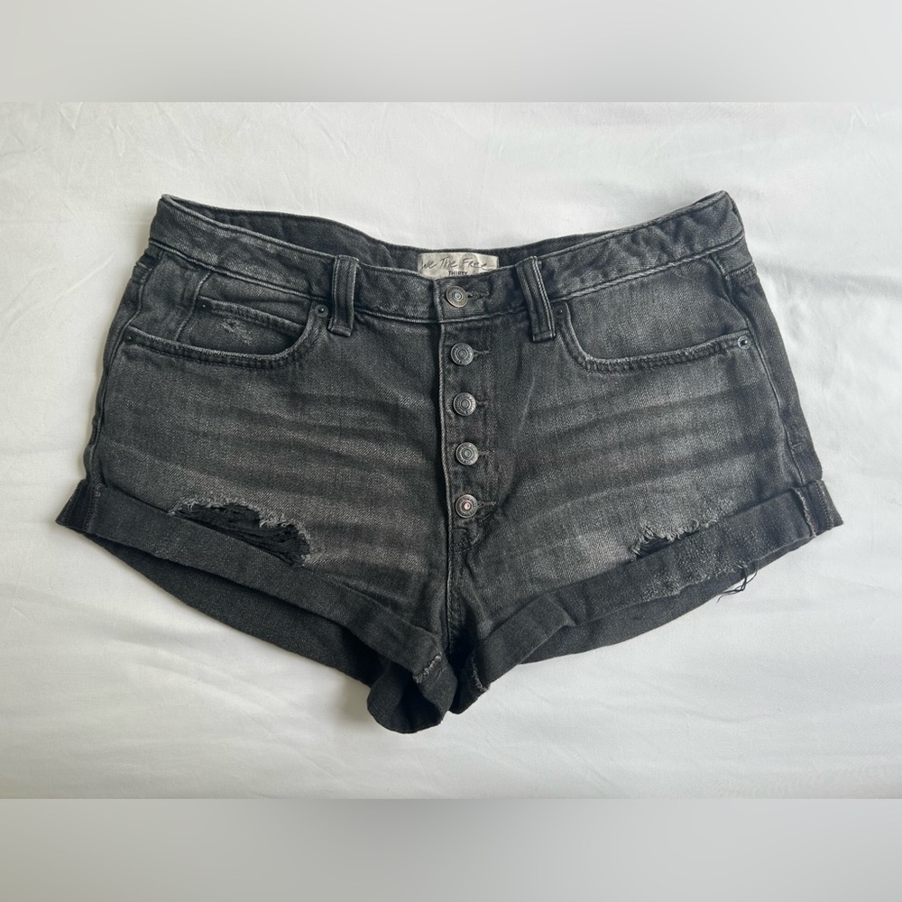 black denim shorts | free people